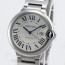 Cartier Large Ballon Bleu Ref W69012Z4 Steel Silver Dial